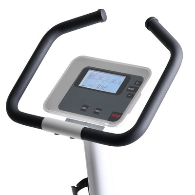 motion cycle 100 med <p>The handle of our motion cycle 100 med is ergonomically shaped and has a non-slip grip. This ensures comfortable and stable handling during training sessions. Furthermore, users can adopt multiple holding positions.</p>

<p><br />
The monitor is designed with minimal buttons for ease of use and clarity.</p>
